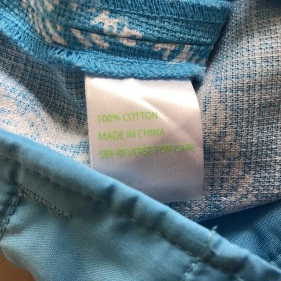 LILY PULITZER Bermuda Shorts Palm Beach Fit Size 4 Blue White Rope Row Your Boat - Picture 7 of 7